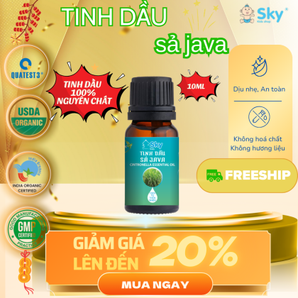 Tinh Dầu Sả Java Nguyên Chất, Có Kiểm Định