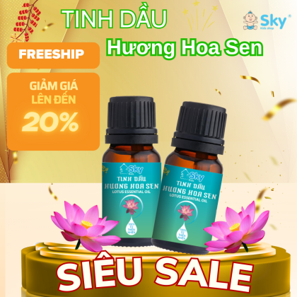 Tinh Dầu Hoa Sen Nguyên Chất 100% Có Kiểm Định