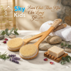 Cây Bàn Chải Chà Lưng Gỗ Tre Sky Kids, Tắm Khô Body Tẩy Tế Bào Chết Lưu Thông Máu